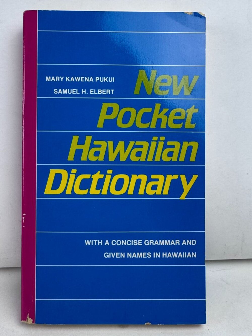New Pocket Hawaiian Dictionary Mary Kawena Pukui Samuel H ISBN 0-8248-1392-8 PB